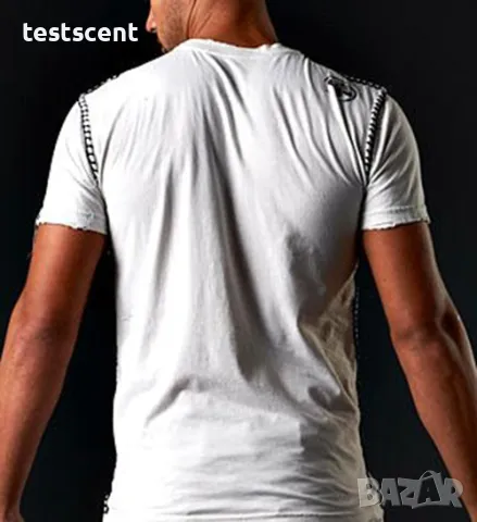 Мъжка тениска AFFLICTION Reckless Abandon in White бяла S Small, снимка 2 - Тениски - 25982991