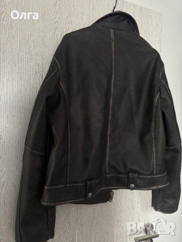 Кожено яке от Zara в лимитирана серия, снимка 4 - Якета - 53695054