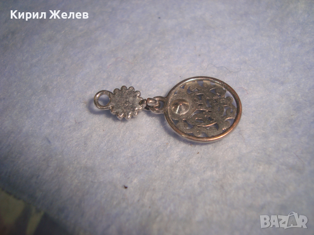 ПОСРЕБРЕН КРИСТАЛЕН КРАСИВ ВИНТИДЖ АРТ МЕДАЛЬОН 26295, снимка 5 - Колиета, медальони, синджири - 36249127