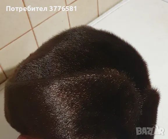 Дамска зимна шапка от естествен косъм , снимка 5 - Шапки - 48805849