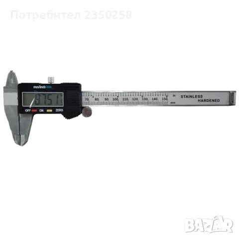 Здрав Стоманен Метален дигитален шублер в кутия 150mm, снимка 3 - Шублери - 50001167