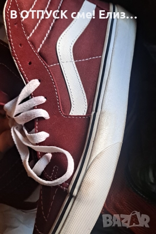Кецове високи VANS естествен велур, снимка 6 - Кецове - 51818052