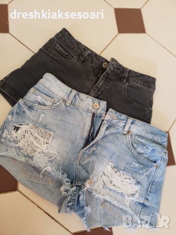 2 чифта дънки къси pull&bear пул енд беар, снимка 1