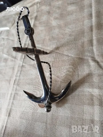  Сребърна Котва от Викториянската Епоха 1890г Сребро 0,925, снимка 5 - Антикварни и старинни предмети - 50255354