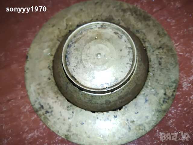 пепелник мед/месинг внос франция 11см 0803231624, снимка 11 - Антикварни и старинни предмети - 39930254