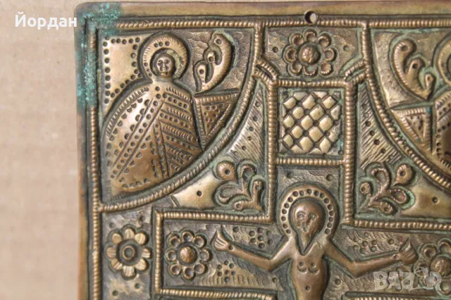 Възрожденска сребърна икона, снимка 3 - Антикварни и старинни предмети - 49483754