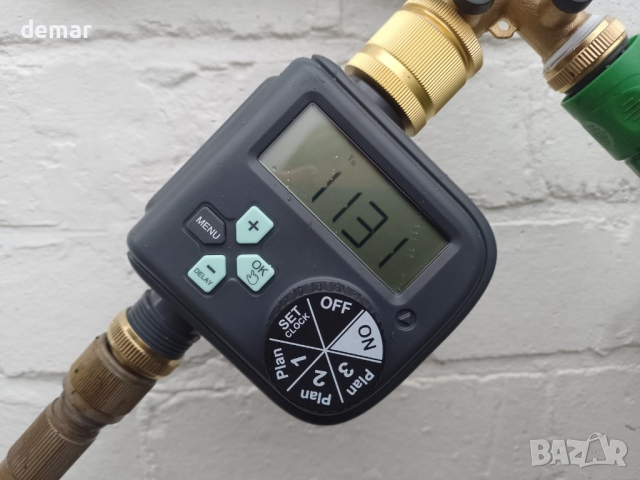 Таймер за вода RAINPOINT с месингов вход, автоматичен таймер, снимка 4 - Напояване - 44530778