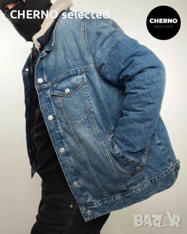 Дънково яке TOMMY JEANS Ryan Sherpa 3-in-1 Denim Trucker Jacket – Размер XL – Ново с етикети