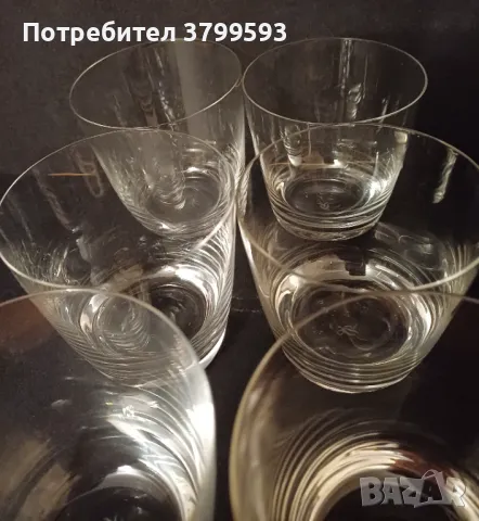 6 кристални чаши Rosenthal за водка/уиски, снимка 3 - Чаши - 48901573