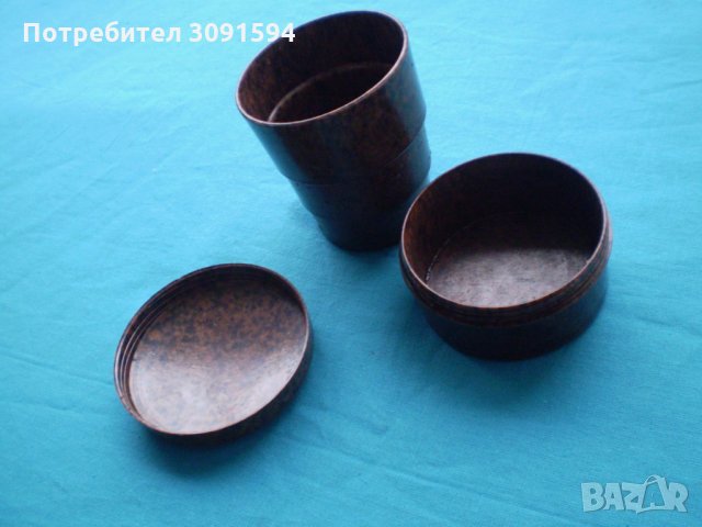  Винтич бакелит  сгъваема туристическа чаша, снимка 4 - Антикварни и старинни предмети - 34417142
