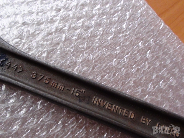 BAHCO ergo 8074 - MADE IN SWEDEN - 375 mm-15" - ORIGINAL BAHCO - ПРОФЕСИОНАЛЕН Раздвижен Ключ !!!!!!, снимка 9 - Ключове - 52251525