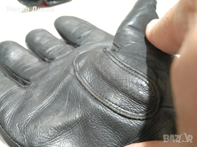 Ръкавици мотористки естествена кожа с цип 8.5 размер Thinsulate марковибс подплата отлични , снимка 7 - Аксесоари за велосипеди - 56095970