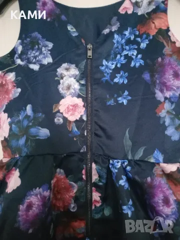 Рокля с флорални мотиви 9-10г, снимка 3 - Детски рокли и поли - 49785657