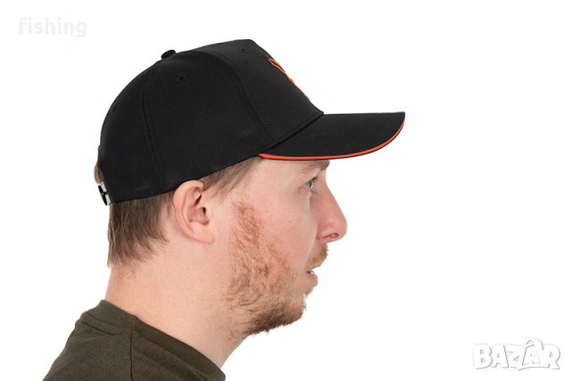 Шапка Fox Collection Baseball Cap Black/Orange, снимка 4 - Екипировка - 41388848