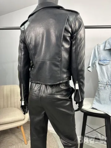  MANGO кожено яке , снимка 5 - Якета - 49525136