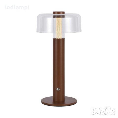 Настолна LED Лампа 1W Димиране Кафява Презареждане Топло Бяла Светлина