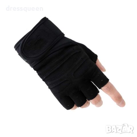 4051 Черни ръкавици за фитнес или колоездене, снимка 3 - Ръкавици - 42148311