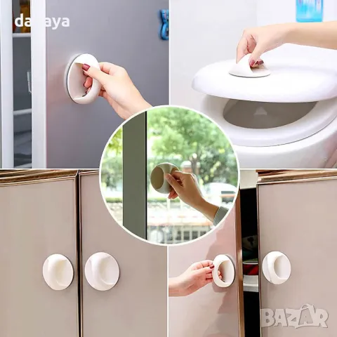 5369 Самозалепваща кръгла дръжка за мебели, снимка 5 - Други - 47731970