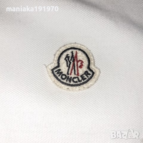 Moncler maglia polo manica corta short sleeved polo shirt (XL) мъжка спортна тениска, снимка 4 - Тениски - 40245530