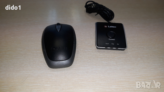 Мишка Labtec безжична с приемник, употребявана, снимка 2 - Клавиатури и мишки - 44566702