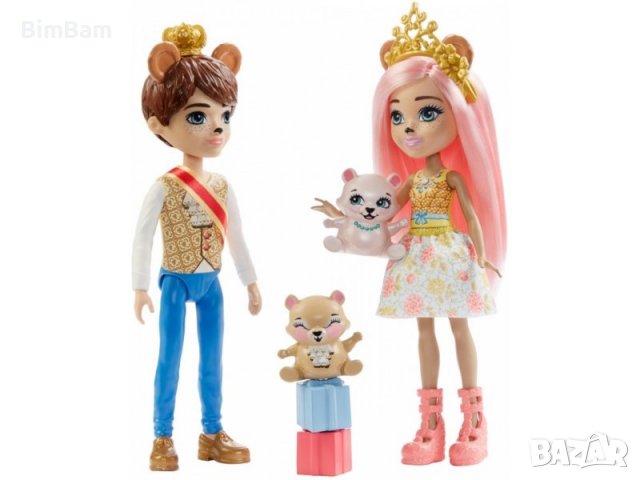 Комплект семейство кралски мечета Braylee Bear & Honey and Bannon Bear & Bowey / Royal Enchantimals , снимка 4 - Кукли - 38920758