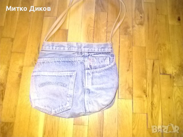 Чанта от дънки за през рамо 31х26см, снимка 2 - Чанти - 41980726