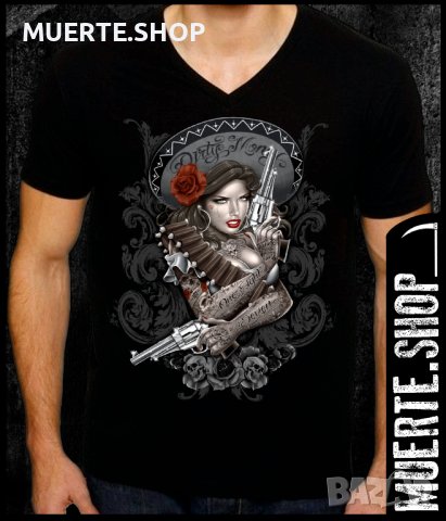 Черна тениска с щампа MEXICAN LOVE