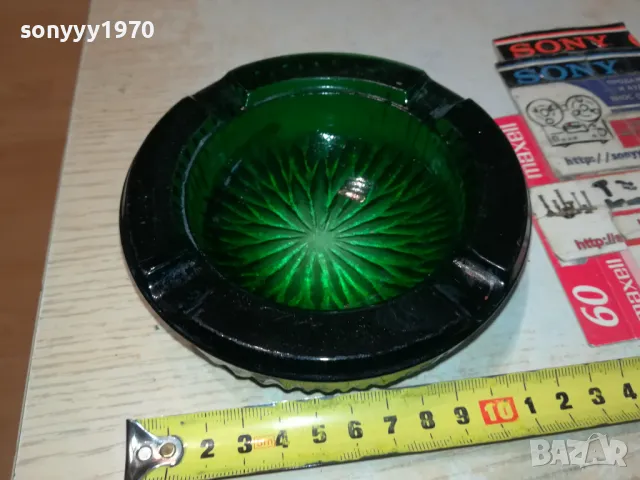 ЗЕЛЕН ПЕПЕЛНИК 1405251020, снимка 4 - Антикварни и старинни предмети - 50281229