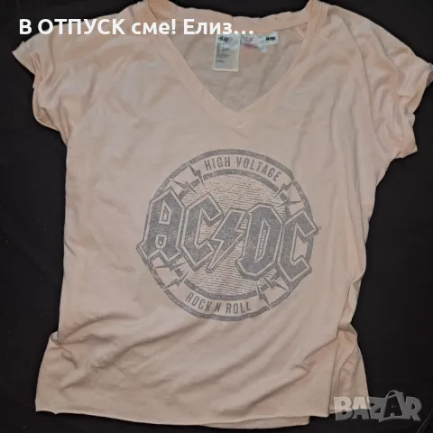 Дамска тениска на AC/DC фин памук S-XL, снимка 1