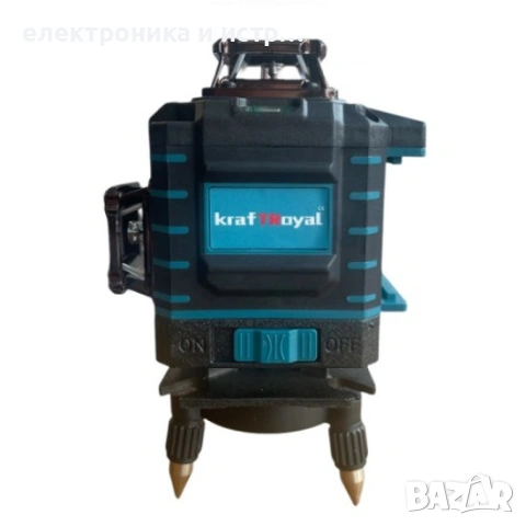 Комплект Инструменти 3в1 KraftRoyal Винтоверт, ъглошлайф и нивелир , снимка 2 - Други инструменти - 53163308