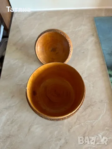 Кутия за бижута от дърво форма на чаша винтидж , снимка 4 - Други - 49540352