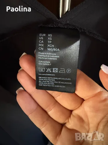 H&M черна туника , снимка 2 - Туники - 56116005