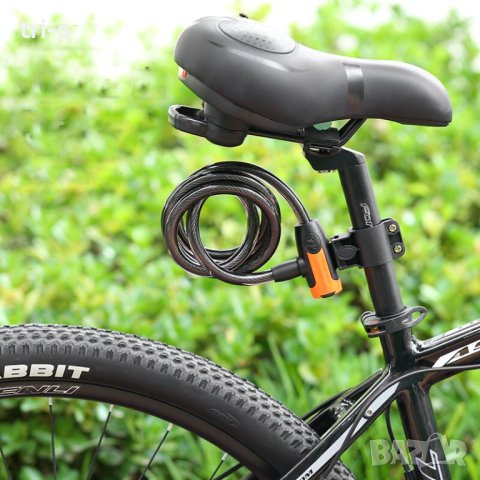 Заключващо устройство, катинар за велосипед с ключ и държач, снимка 5 - Аксесоари за велосипеди - 42080650