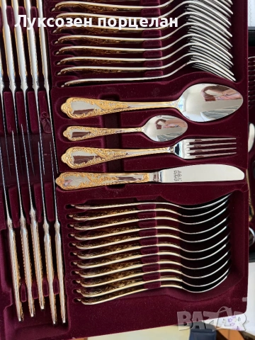 Комплект прибори за хранене SOLINGEN – EBEL Gold Collection – 70 части., снимка 3 - Прибори за хранене, готвене и сервиране - 53782192
