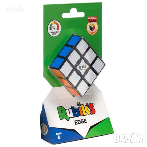 Оригинален магически пъзел Rubik's Edge 1x3x3 - С цветни пластини