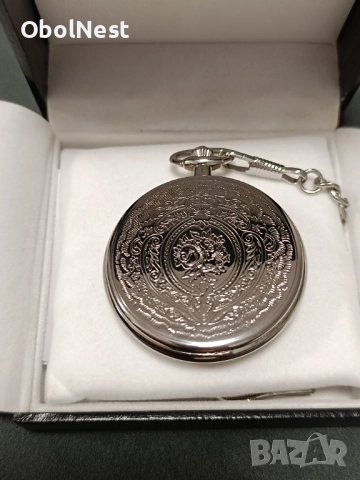 Елегантен джобен часовник LEGEND 85416CP - швейцарски механизъм Ronda, снимка 12 - Мъжки - 52367262