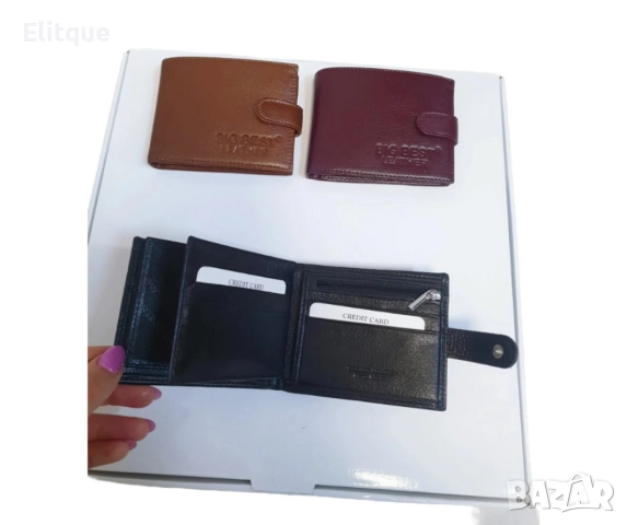 К. портфейл "Big Bear" с класически дизайн и практични отделения, снимка 6 - Портфейли, портмонета - 52813774