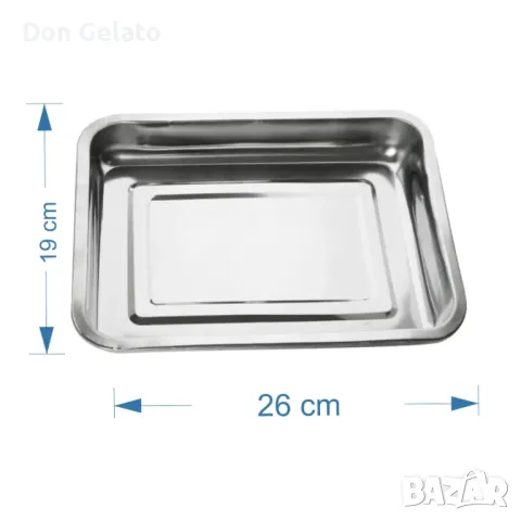 Тава правоъгълна неръждаема, снимка 2 - Друго търговско оборудване - 48174621