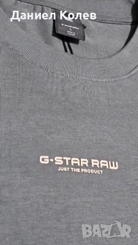 G-Star Raw сива тениска – памук, топ качество, снимка 4 - Тениски - 51104490