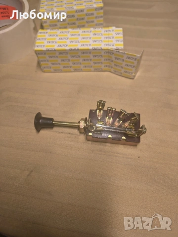 Универсален превключвател за лампи за стари автомобили тип JK108-A, 3 позиции, NOS, снимка 7 - Аксесоари и консумативи - 53476221