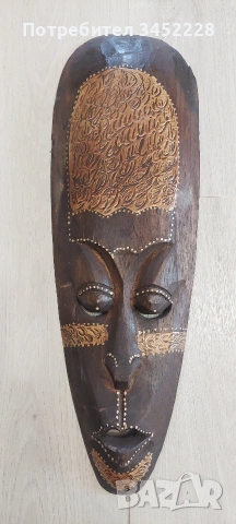 дърворезба маска Африка за ценители 50см 