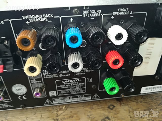 ONKYO TX-SR503E RECEIVER-ВНОС SWISS 1711222028, снимка 18 - Ресийвъри, усилватели, смесителни пултове - 38708966