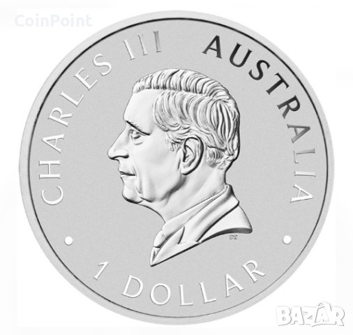 Сребърна монета Кукабура 1$ Австралия 2024 , снимка 2 - Нумизматика и бонистика - 44334367