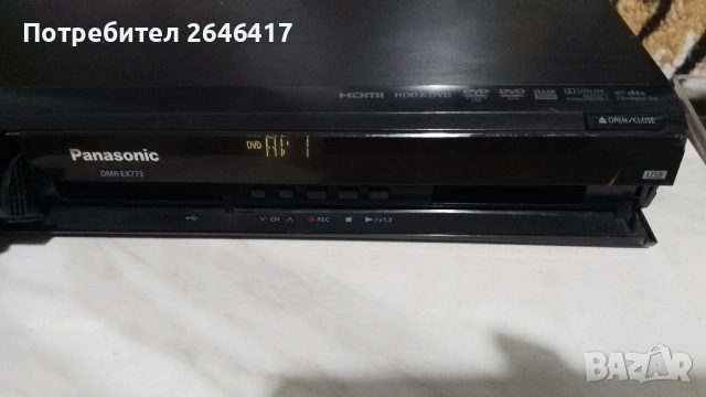 HDD  DVD-recorder Panasonic DMR-EX773, снимка 7 - Плейъри, домашно кино, прожектори - 53767900