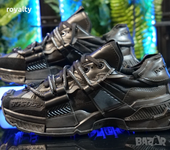 Дамски Сникърси-Dolce&Gabbana- Черно, снимка 3 - Маратонки - 51631989