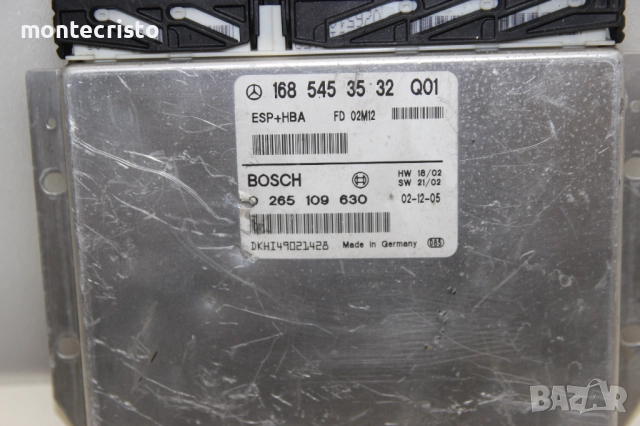 Компютър ESP Mercedes W168 (1998-2004г.) 1685453532 / 168 545 35 32 / 0265109630 / 0 265 109 630, снимка 2 - Части - 52580459