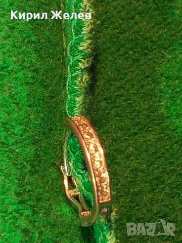 СТАРА СРЕБЪРНА СКЪПОЦЕННА АРТ ОБЕЦА СРЕБРО 925 с БЯЛА ПОЗЛАТА 38219, снимка 10 - Антикварни и старинни предмети - 40921109