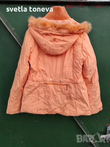 Стилно зимно яке с пълнеж от гъши пух, снимка 2 - Якета - 47500374