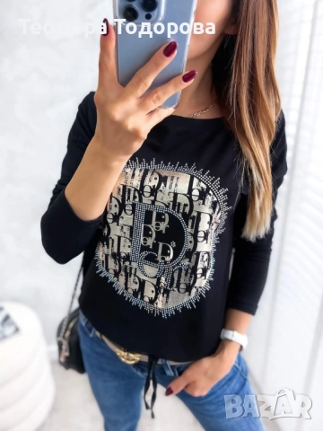 Дамски памучни блузи , снимка 4 - Блузи с дълъг ръкав и пуловери - 52548910