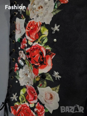 Уникални къси панталонки с висока талия, снимка 3 - Къси панталони и бермуди - 53137265